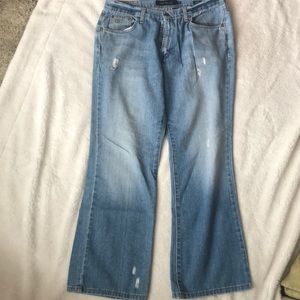 VTG Calvin Klein Jeans 34 Lightly Distressed Boot Cut High Waist EUC